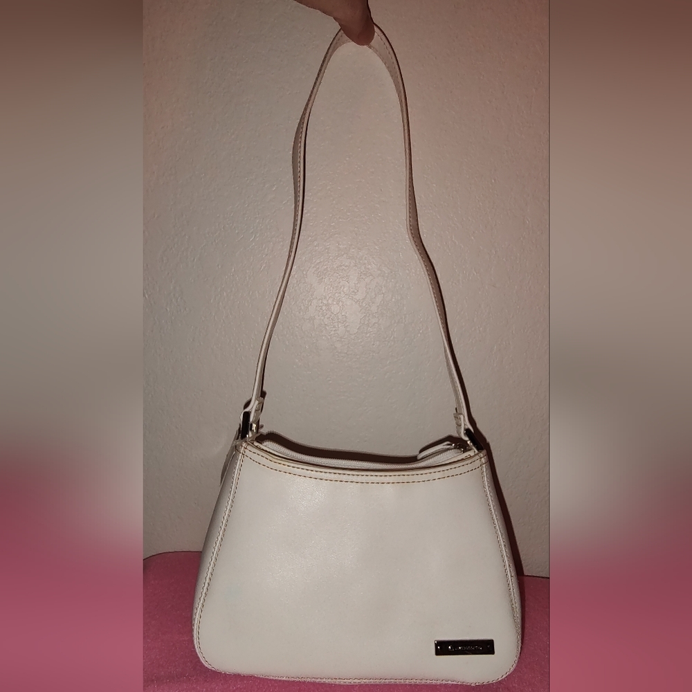 NEW Liz Claiborne Small White Shoulder Bag